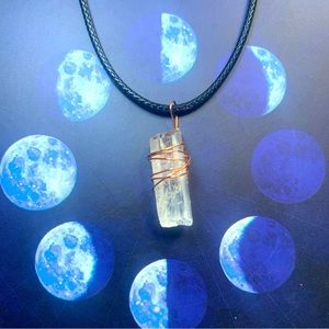 Unique Handmade Raw Quartz Copper Wrapped Necklace | NWT